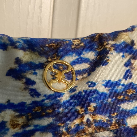 ViX Paula Hermanny Bia Tube bottom (full cut) blue and white with gold hardware - Picture 5 of 5